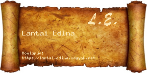 Lantai Edina névjegykártya